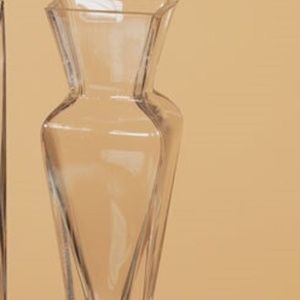 Hourglass Shape Clear Glass Bud Vase #79437-C (NWT) #2